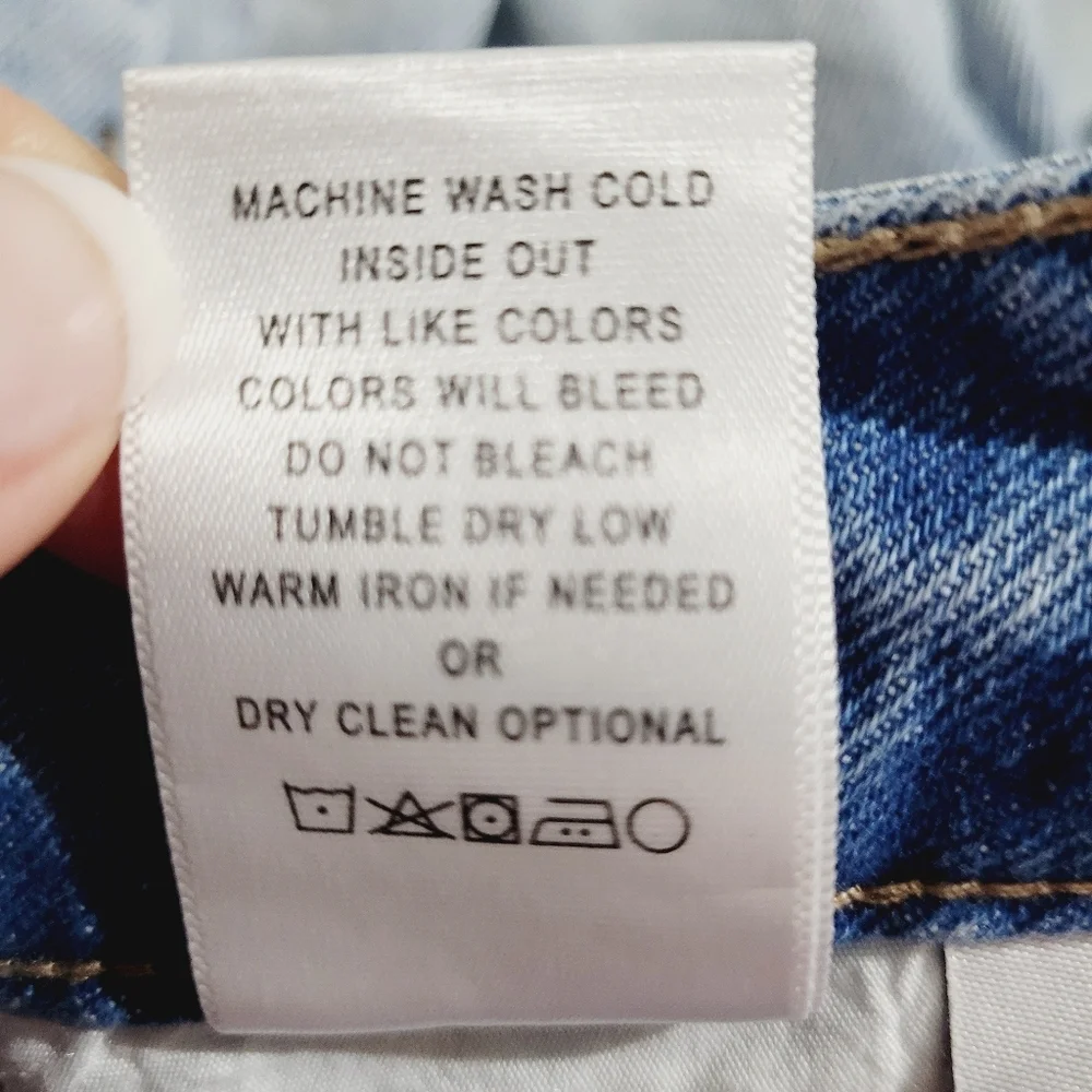 VERVET Women's Denim Jean Light Wash Shorts Distressed 100% Cotton Size Small - Picture 12 of 12